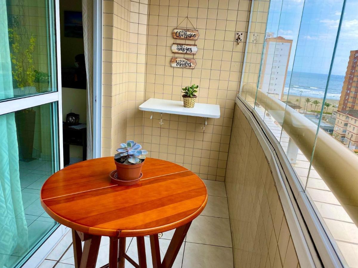 G086 - Apto Vista Mar Na Quadra Da Feirinha Da Guilhermina Praia Grande  Eksteriør bilde