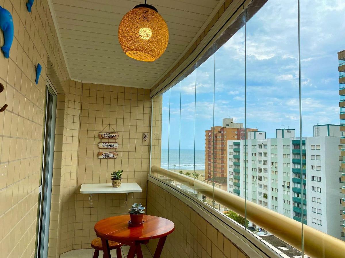 G086 - Apto Vista Mar Na Quadra Da Feirinha Da Guilhermina Praia Grande  Eksteriør bilde