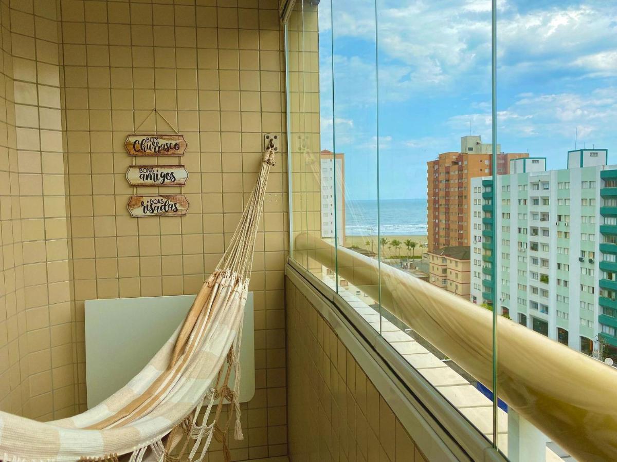 G086 - Apto Vista Mar Na Quadra Da Feirinha Da Guilhermina Praia Grande  Eksteriør bilde
